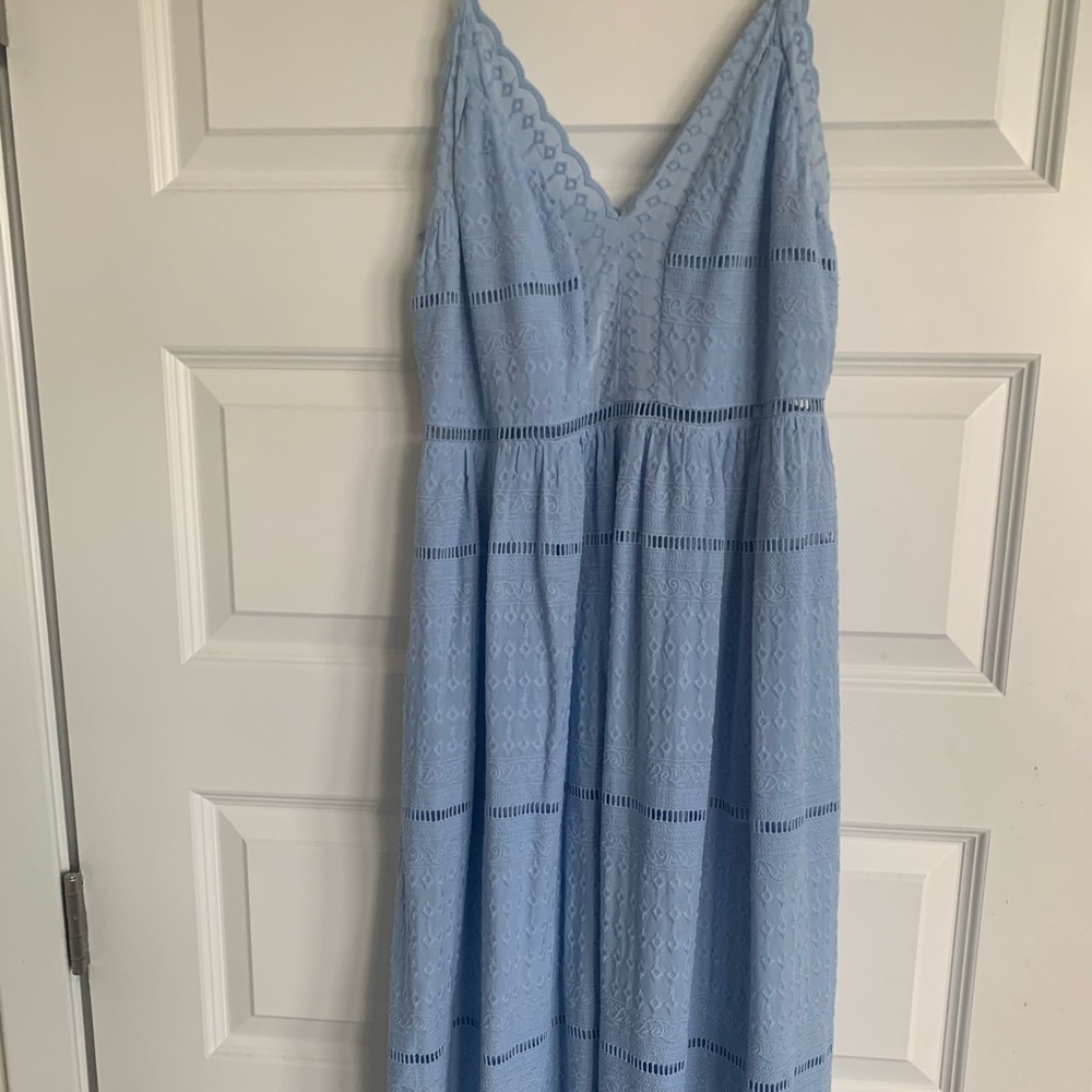 H and M blue dress